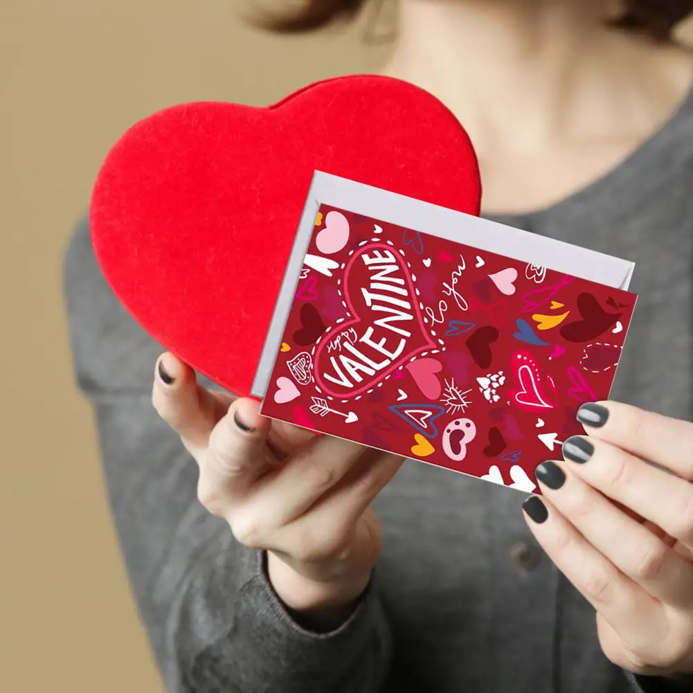 Атрактивна празнична картичка Широко приложение на Голям брой поздравителни картички за Св. Валентин Мультяшные поздравителни картички Картички 3