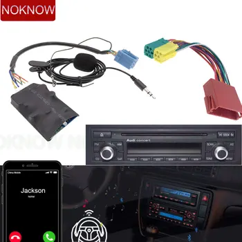 Авто AUX Bluetooth Хендсфри 8-Пинов Адаптер A2DP Музикален аудио кабел За Audi A2 A3 8L 8P A4 B5-B7 A6 4B A8 4D За VW, Skoda и Seat