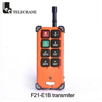 Безжична Радиопульт дистанционно управление Telecrane F21-E1B Кристален предавател с 8 Функционални бутона