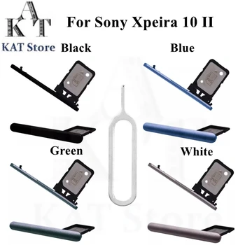 За Sony Xperia 1 5 10 II XQ-AU51 XQ-AU52 SO-41A SOV43 Притежателя на Тавата за една Сим-карта Гнездо за Адаптер с Подмяна на Покрива пристанище