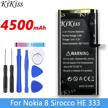 Оригинален KiKiss 4500 mah HE333 За Nokia 8 Nokia8 Sirocco HE 333 Смарт Мобилен Телефон, Батерия с Голям Капацитет